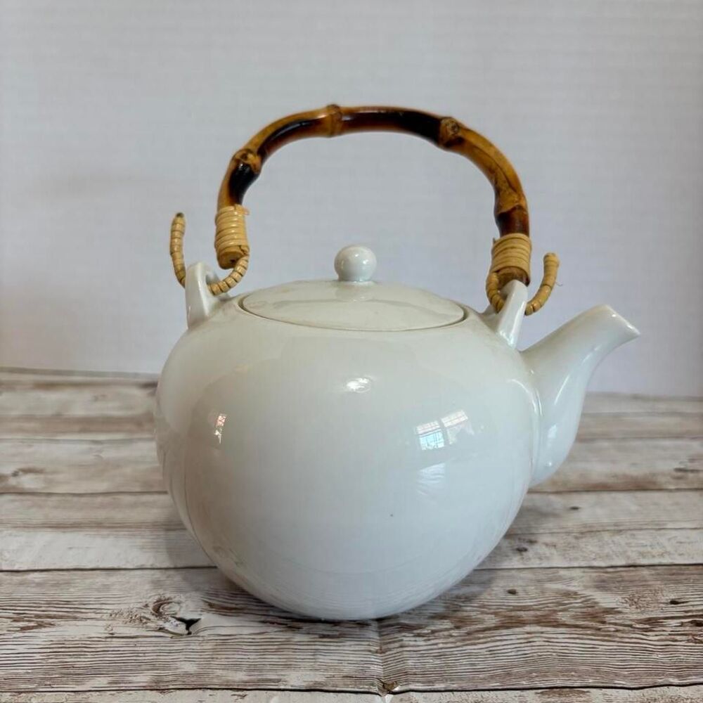 White and Cream Teapot